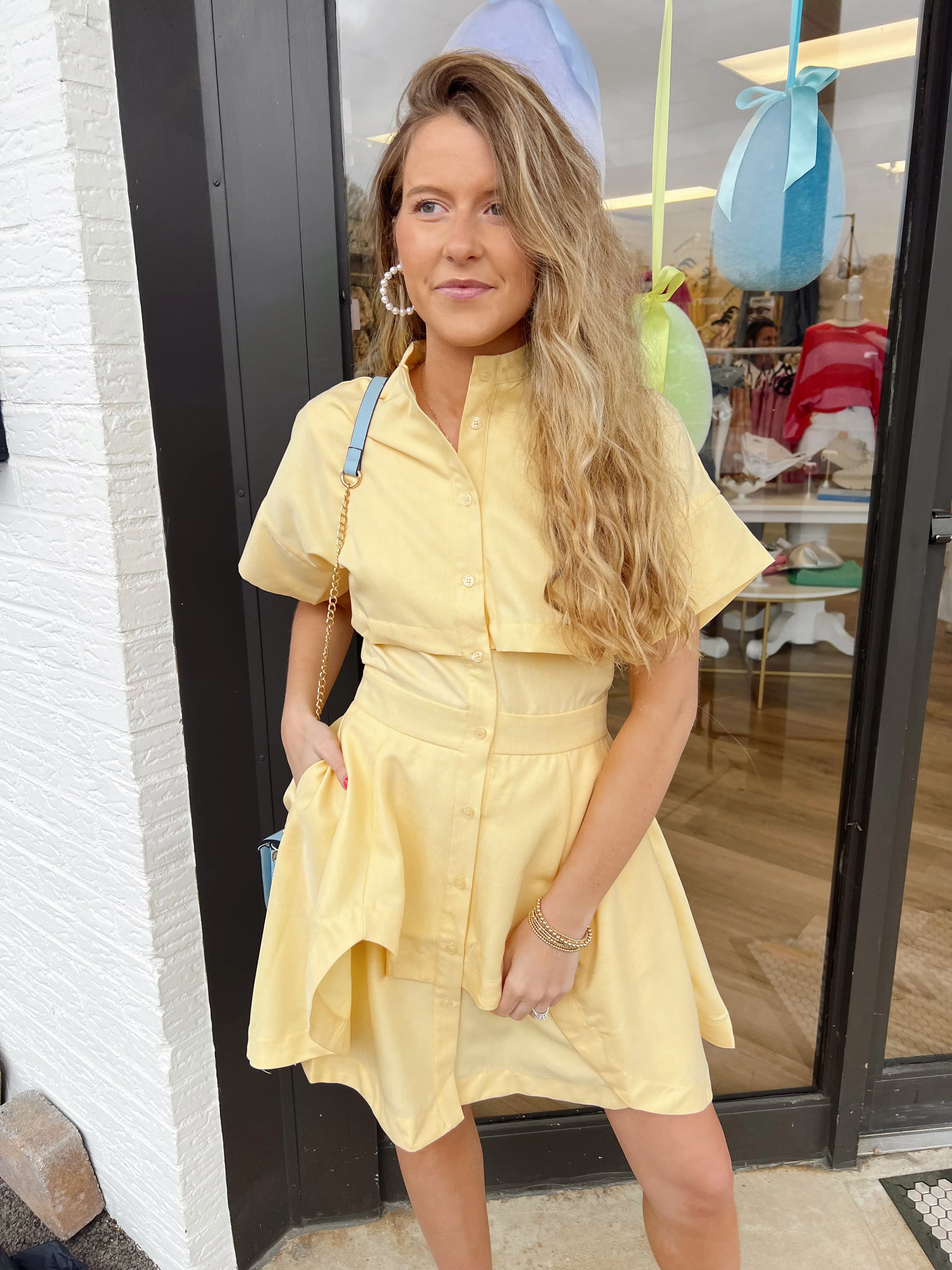 Sunflower Button Down Dress