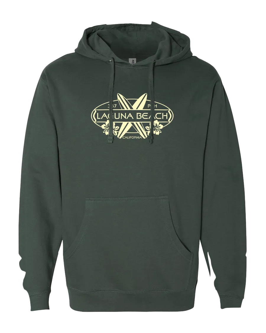 Surf Oval Hoodie - Alpine Green