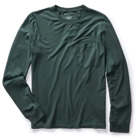 The Cotton Hemp Long Sleeve Tee in Dark Forest