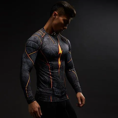 The Flash "Dark" Compression Long Sleeve Rashguard