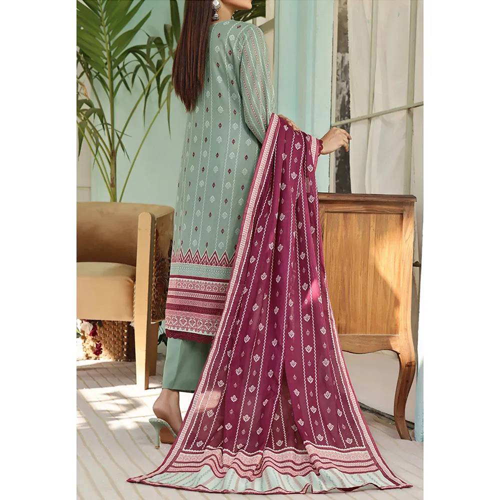 Vs Ayesha Alishba Printed Lawn Suit Unstitched 3Pcs - 219