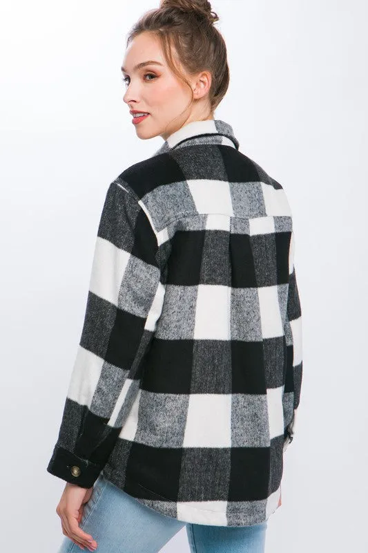 Waverly Plaid Button Down Jacket [online exclusive]