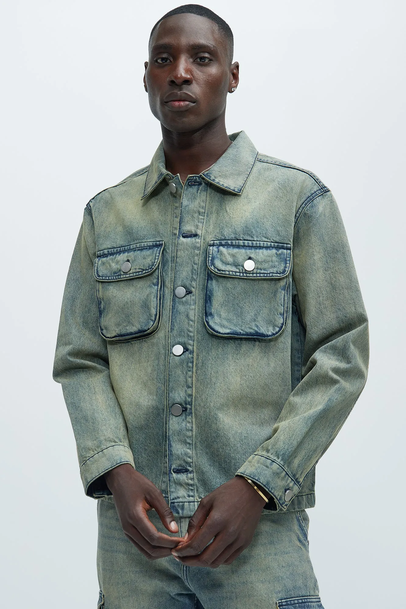 Wells Denim Jacket - Vintage Blue Wash