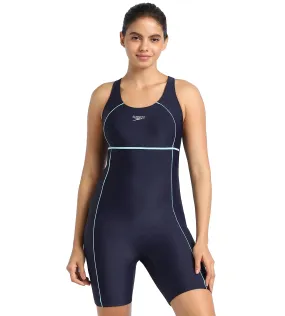 Women's Endurance Classic Racerback Legsuit Swimwear  - Truenavy  &  Marine Blue